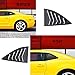 Camoo Rear and Side Window Louvers Sun Shade Windshield Cover ABS in Matte Black for Chevrolet Chevy Camaro 2010-2015
