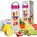 Infusion Fruit Infuser Water Bottle - BPA Free Insulated Water Bottle, Reusable Water Bottle with Fruit Infuser, Easy-to-Clean Gym Accessories for Women, Sports Water Bottle, Savvy Outdoors