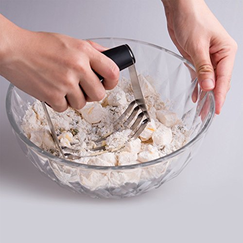 Deiss PRO Pastry Cutter - Stainless Steel Pastry Blender & Dough Cutter, Non-Slip Handle - Dishwasher Safe