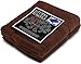 Utopia Towels Cotton Banded Rug, Bath Mats, Not a Bathroom Rug, 21 by 34 Inches, 100% Ring Spun Cotton, Highly Absorbent Shower Bathroom Floor Mat, Dark Brown, 2 Pack