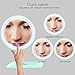 RUIXINLI Makeup Mirror with Rechargeable LED Lighting (USB Charger) - Round Shaped Touchscreen Dimmable LED light Vanity Mirror (Mint Green)