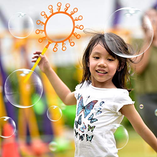 Giant Bubble Wand Set: Big Bubble Maker Toy for Kids and Adults, Fun Outdoor and Indoor Activity for Girls, Boys, Toddlers and Children to Enjoy with Tray and 1 Mini Wand - Thumbnail 6