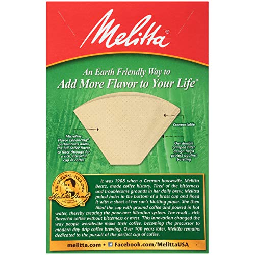 Melitta 4 Cone Coffee Filters, Bamboo, 80 Count (Pack of 6) Pricepulse