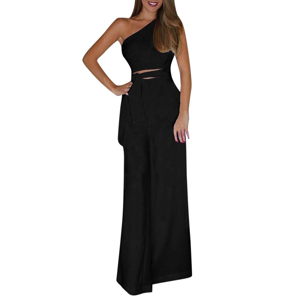 bandage jumpsuit wide leg