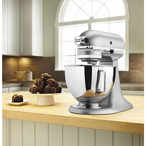 KitchenAid KSM85 4.5Quart TiltHead Stand Mixer Silver Metallic