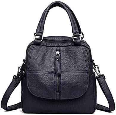 ELIMPAUL Women Backpack Washed Leather Ladies Rucksack Crossbody Shoulder Bag Purse Top handle Bag with Small Purse