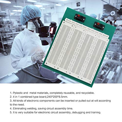 Florenceenid SYB-500 Mini Solderless Prototype Breadboard Protoboard PCB Universal Circuit Test Board DIY Tools Reusable Bread Board - Thumbnail 2