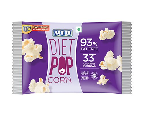 ACT II Microwave Popcorn, 93% Fat Free, 80g