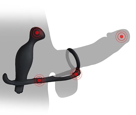 Urlovery Penis Analplug Vibrierender Prostata-Massagegerät für Erwachsene, Herren, G-Punkt, kabellos, Massagestab für Orgasme