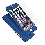 iPhone 6 Case, Coocolor Ultra Thin Full Body Coverage Protection Hard Slim iPhone 6 Case with Tempered Glass Screen Protector for Apple iPhone 6 4.7