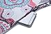ZESICA Women's Summer Sleeveless Damask Print Pocket Loose T-Shirt Dress Pink Floral XX-Large
