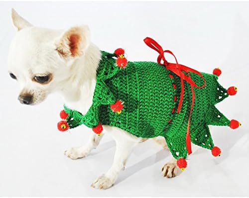 Peter Pan Dog Costume Cute Pet Clothing Disney Fairy Tale Chihuahua Dress Puppy Handmade Crochet Df32 By Myknitt - Free Shipping