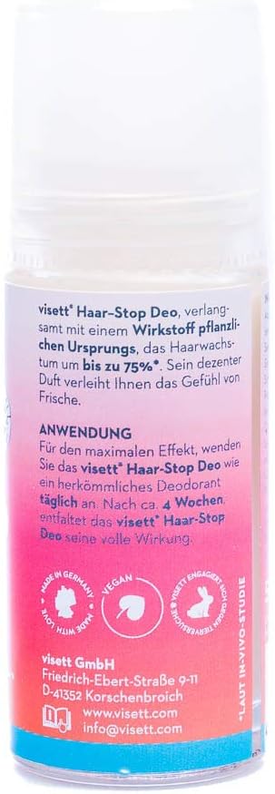 visett haar stop aluminium free deodorant for women 50ml