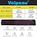 Velpeau Sports Back Brace for Men & Women, Abdominal Support Belt for Strains, Sprains and Pain Relief - for Losing Weight - Elastic Straps, Lightweight & Flexible (S/M)