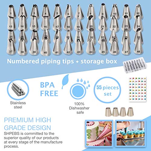 Cake Decorating Supplies | Cake Decorating Kit Baking Supplies Set | Rotating Cake Turntable Stand | Icing Piping Tips & Bags | Smoother & Spatulas, Frosting & Pastry Tools. (220 pcs Master Package)