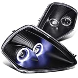 Spec-D Tuning LHP-ELP00JM-ABM Mitsubishi Eclipse JDM Crystal Black Dual Halo Projector Headlights