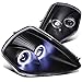 Spec-D Tuning LHP-ELP00JM-ABM Mitsubishi Eclipse JDM Crystal Black Dual Halo Projector Headlights