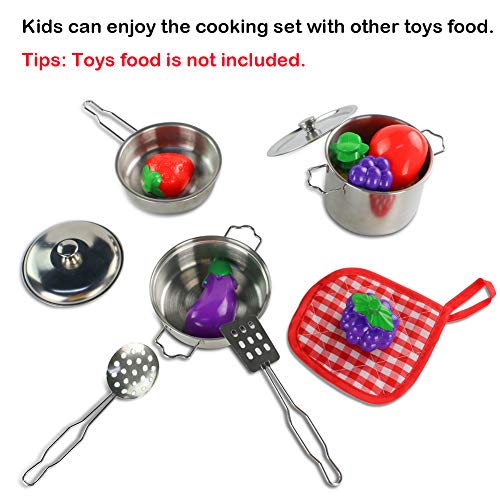 Kinderküche Zubehör Spielküche Kinder Küche Zubehör So Tun Als Ob Spielzeug Utensilien Kochgeschirr Töpfe Pfannen Set… – Bild 4