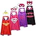 Lazu Superhero Costumes Girls Capes and Masks set of 4