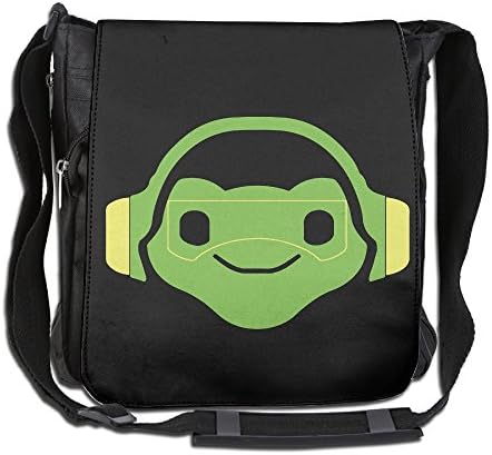 Amurder Custom Lucio Overwatch Video Game Cross Body Bag Pack Messenger Bags Black