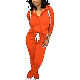 Mrskoala Two Piece Outfits for Women Tracksuit Sweat Suits Workout Jogging Sets Loungewear with Pocket