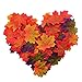 Pistha Fall Maple Leaves 300 Pcs Artificial Maple Leaves Fall Wedding Flowers Artificial Maple Leaf Art Flowers for Party Random Color