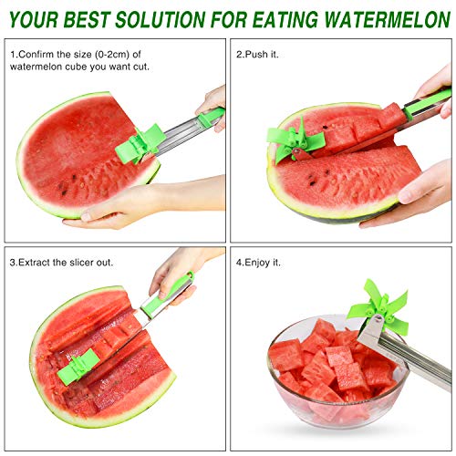 image for Watermelon Slicer Fruit Knife-PATENTED-RUCACIO Melon and Cantaloupe Fr