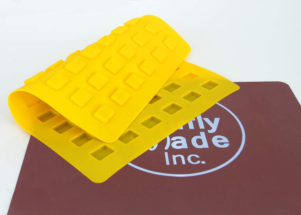 Truffly Made Mini Square Mold - Rectangle Caramel Candy Silicone Mold for Chocolate Truffles, Jellies, Candy and Edibles