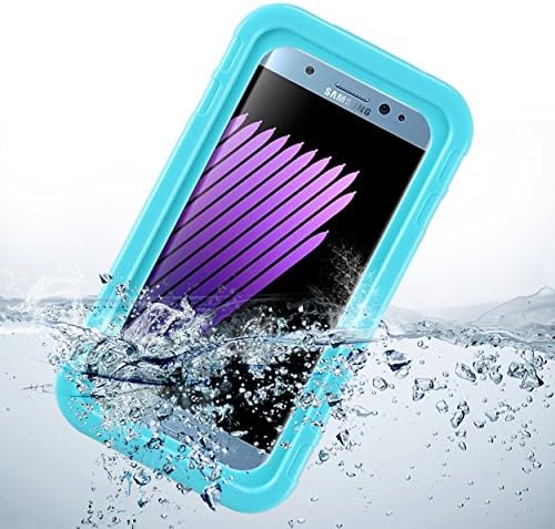 Universal Kickstand Waterproof Case w/ Lanyard for BLU R2 / Xiaomi Redmi 5C / Note 4 / Mi Mix 2 / Sony Xperia L1 / ZTE Axon 7S / Oppo A57 / Samsung Galaxy C7 / J7 / J7 Pro / J7 Perx / J7 V (Aqua)