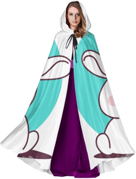 Amazon 素敵なかわいい抱擁ウサギうさぎマントケープドレス女の子マントケープ59インチクリスマスハロウィンコスプレ衣装 コスプレ 仮装 通販