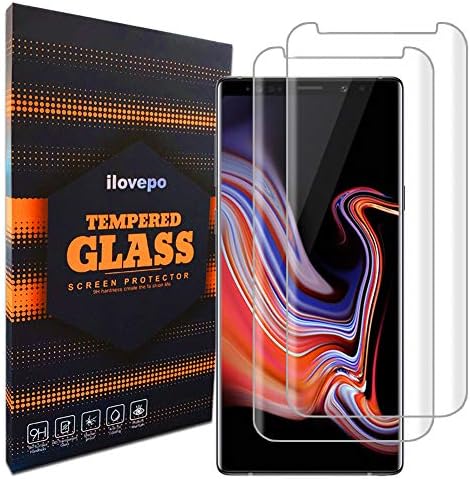 Galaxy Note 9 Tempered Glass Screen Protector, [Bubble-Free] [HD Ultra Clear] [Easy to Install] [Case Friendly] 9H Hardness Grade Glass Screen Protector for Galaxy Note 9 Clear [2 Pack]