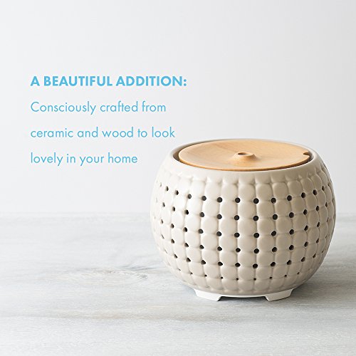 Ellia , Gather Ultrasonic Aroma Diffuser , Grey , Ceramic & Wood