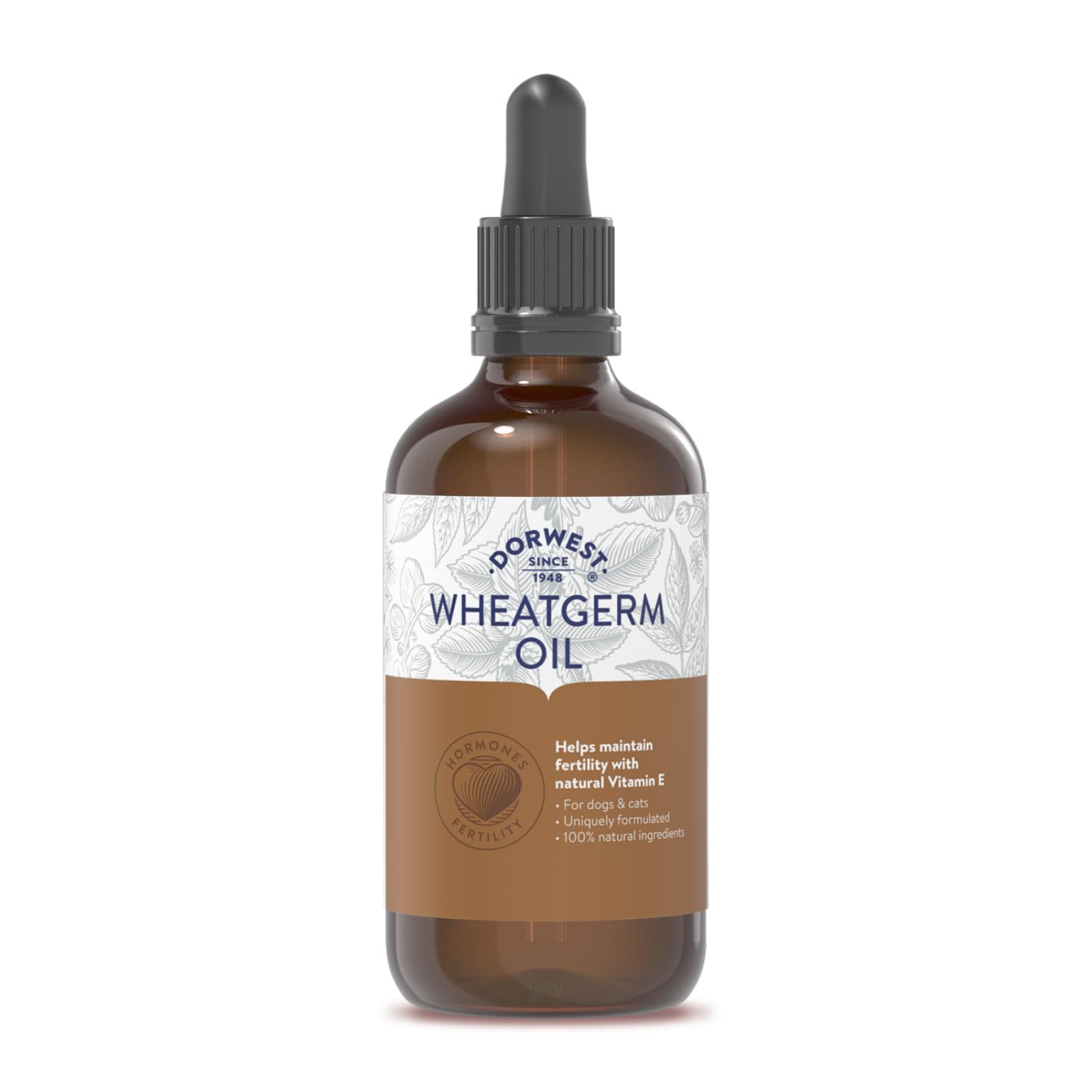 Dorwest Herbs Wheatgerm Oil Liquid for Dogs and Cats 100ml — image 1