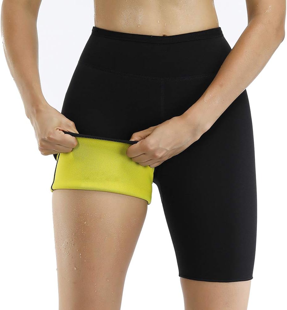 HEXIN Women's Waist Trainer Slimming Hot Neoprene Sweat Pants Weight Loss Sauna Suits S-3XL