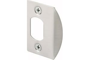 Prime-Line Products E 2457 Door Strike Plate, Satin Nickel, 2-Pack