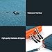 Electronics Organizer, Jelly Comb Electronic Accessories Cable Organizer Bag Waterproof Travel Cable Storage Bag for Charging Cable, Cellphone, Mini Tablet (Up to 7.9'') and More (Orange and Blue)
