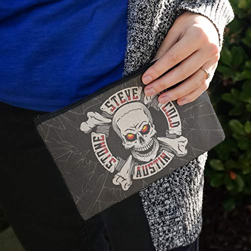 WWE-Stone-Cold-Steve-Austin-Broken-Glass-Logo-Makeup-Cosmetic-Bag-Organizer-Pouch