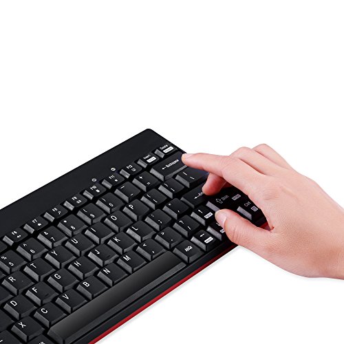 Perixx PERIDUO712, Wireless Mini Keyboard and Mouse Combo Import
