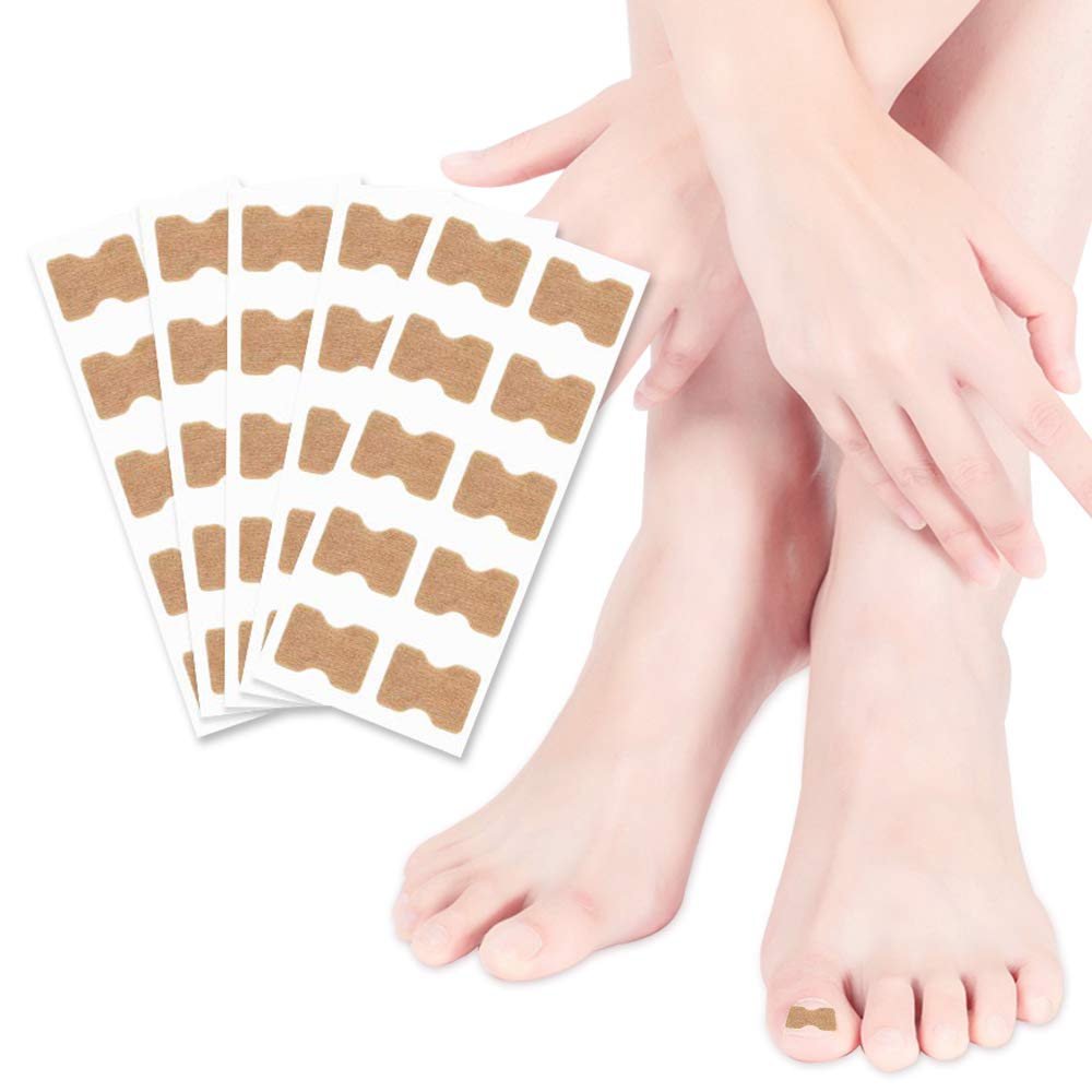 10 Sheet 100 pcs Ingrown Toenail Stickers Glue-free Toe Nail Correction Tools Professional Pedicure Tools, Foot Care Stickers for Unisex: Beauty