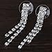YAZILIND Shining Bridal Jewelry Sets Y Shaped Necklace and Earrings