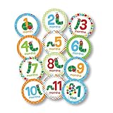 Stephan Baby Eric Carle The Very Hungry Caterpillar My First Year Monthly Sticker Photo-Op Set