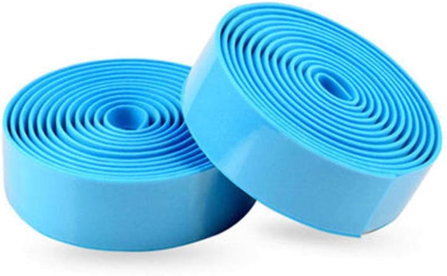 Houer 2 Pcs Bicycle Handlebar Tape Steering Wheel Cover Road Bike Cycling Handle Nonslip Belt Rubber Tape Bike,Light blue