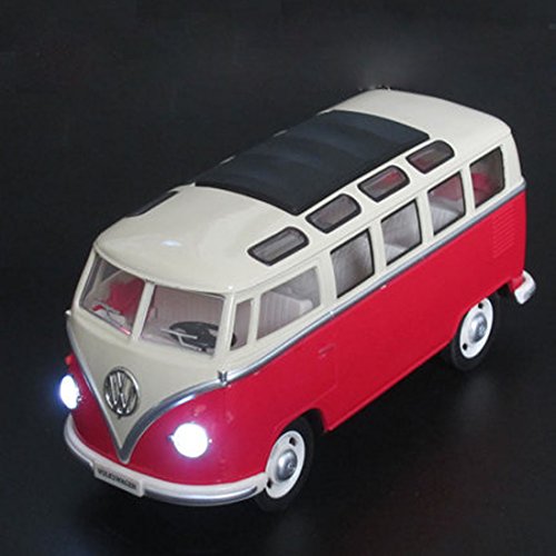 KMT Alloy Diecast Die Cast VW Volkswagen Bus Van Model 1:24 Scale (Red)