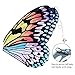 D.Q.Z Kids Monarch Butterfly Wings Costume for Littles Girls Dress Up Clothes, Butterfly Kit Bug Toys for Birthday Gifts Idea (Rainbow)