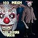 XIAO MO GU Halloween Clown Mask Jingle Jangle Scary Clown Mask Halloween Party Costume Decorations