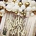 100 Pcs Chrome Pearl White & Metallic Gold Latex Balloons Arch & Garland Kit for Wedding, Baby Shower Party Decorations