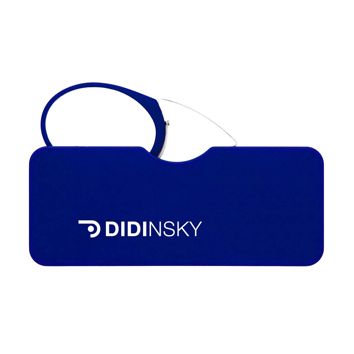 DIDINSKY Reading glasses for men and women. Glasses With Pocket Hard Case. Stylish frameless glasses for Optimal comfort. Fashion glasses. Indigo +2.0 – ORSAY
