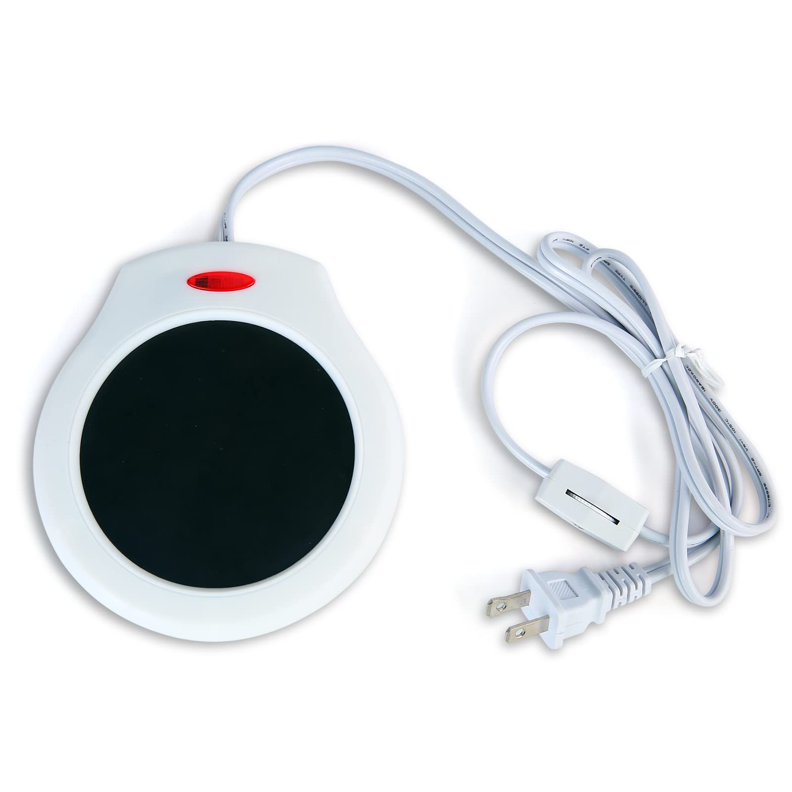 Photo 1 of Home&Office Desktop Electric Mug Warmer-Coffee/Tea/Cocoa/Soup-Scented Candles Gift for Winter 1pcs(White and Black (CFW001-White)