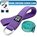 WEHE Yoga Strap for Stretching, 2 Pack with Adjustable D Ring Buckle and Multi-Loop Exercise Strap Block Set, for General Fitness, Flexibility and Therapy Choice (6ft, 8ft,10ft) (Purple, 6ft)thumb 2