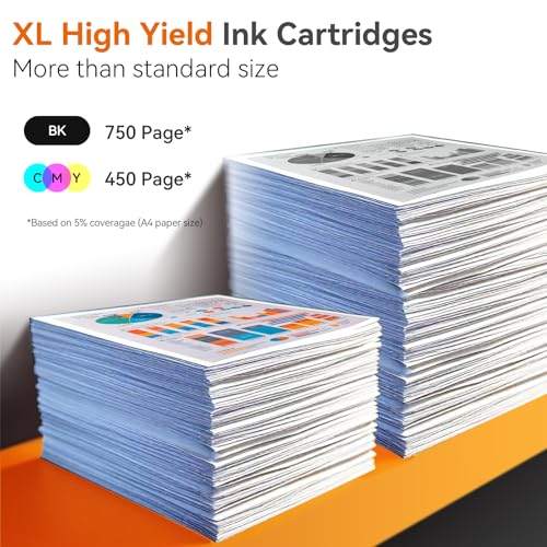 305XL Compatible Ink Cartridge with HP 305 Black and Colour Cartridges for HP 305XL, 305 XL for DeskJet 2820e 2720e 2700 2810e Plus 4120e 4220e 4200 Envy 6000 6020e 6032 6030 601 0and Pro 64 Pro 00 6420E